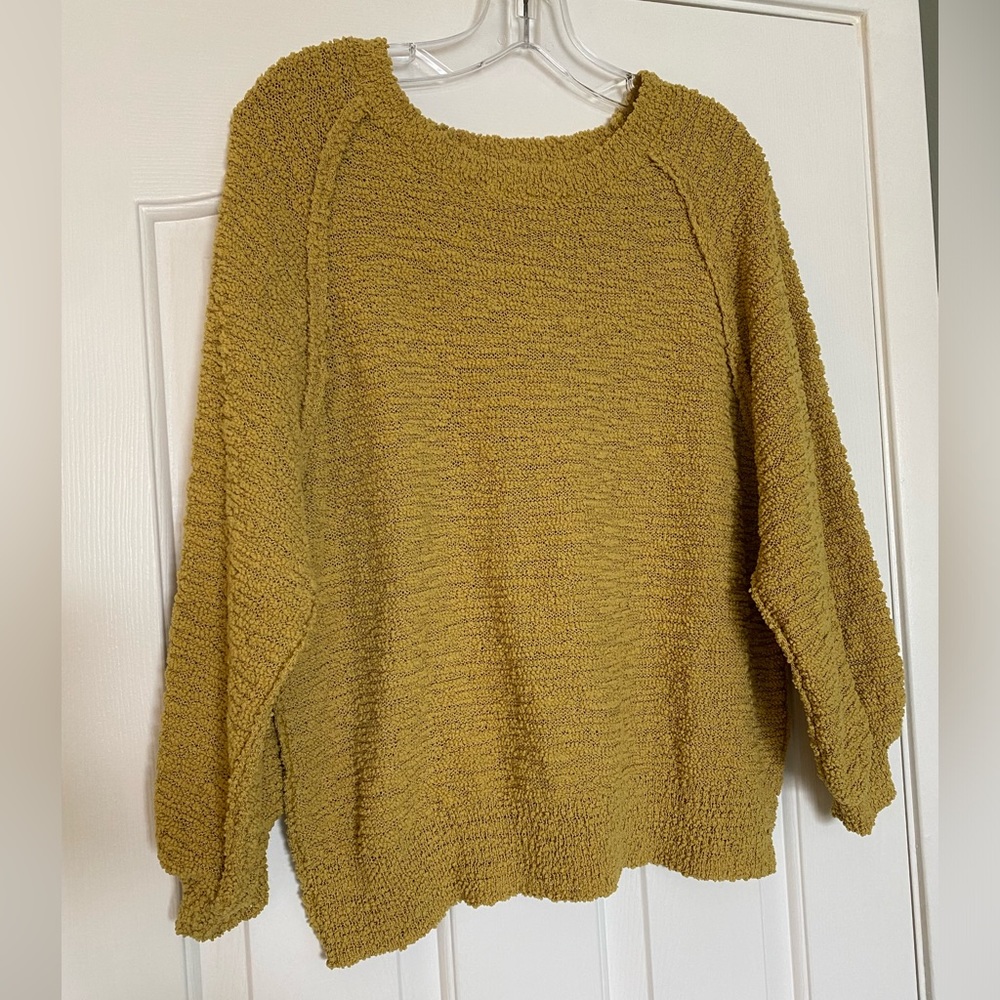 Pink Lily Textured Sweater, Medium